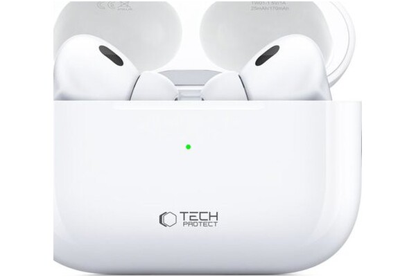 Słuchawki Tech-Protect Earphone Pro Dokanałowe Przewodowe biały