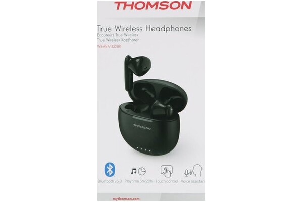 Słuchawki Thomson WEAR77032BK Douszne Przewodowe czarny