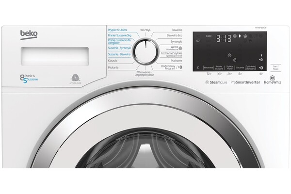 Pralko-suszarka Beko HTV8732XAW SteamCure 8kg 1400obr./min