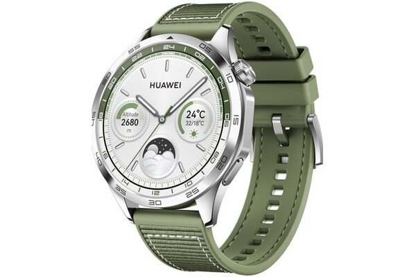 Smartwatch Huawei Watch GT 4 1.43" srebrno-zielony