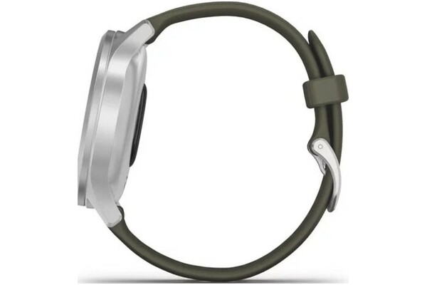 Smartwatch Garmin Vivomove Style 0.95" srebrno-zielony