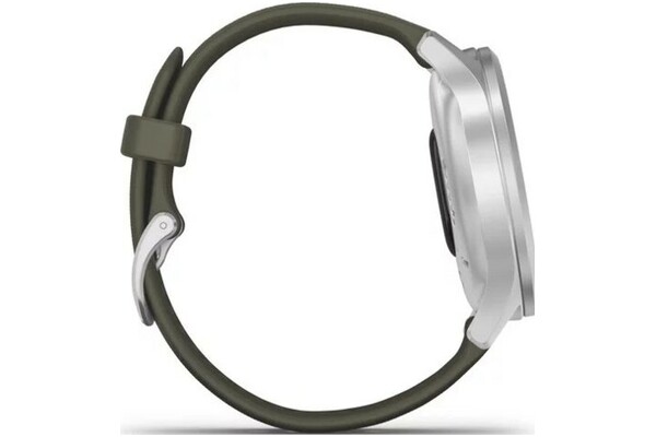 Smartwatch Garmin Vivomove Style 0.95" srebrno-zielony