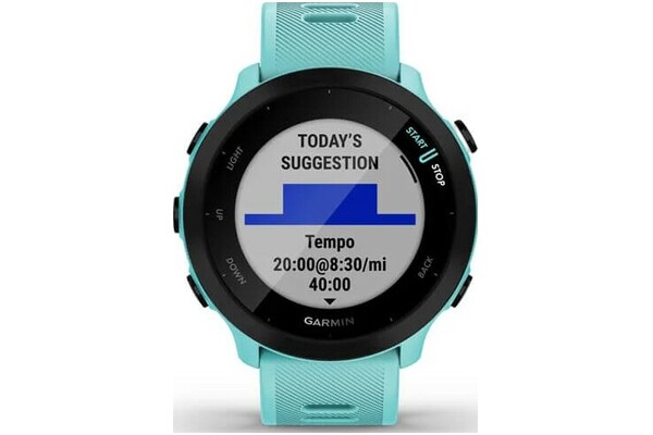 Smartwatch Garmin Forerunner 55 1.04" niebieski