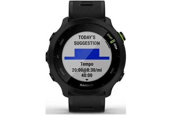Smartwatch Garmin Forerunner 55 1.04" czarny