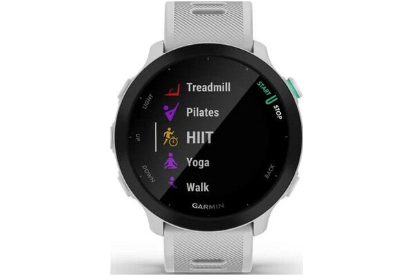 Smartwatch Garmin Forerunner 55 1.04" biały