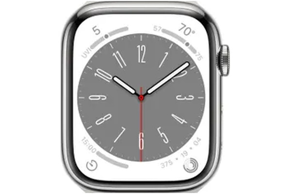 Smartwatch Apple Watch Series 8 1.77" biało-srebrny