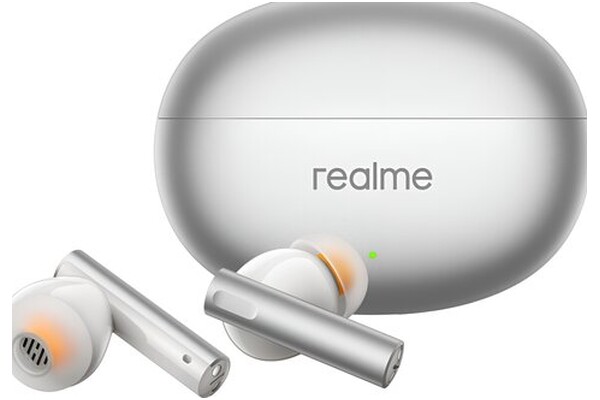 Słuchawki realme Buds Air 6 Dokanałowe Bezprzewodowe srebrny