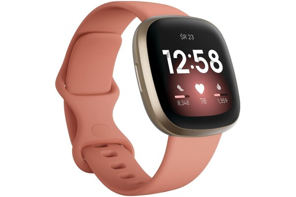 Smartwatch FITBIT Versa 3 1.58" różowy