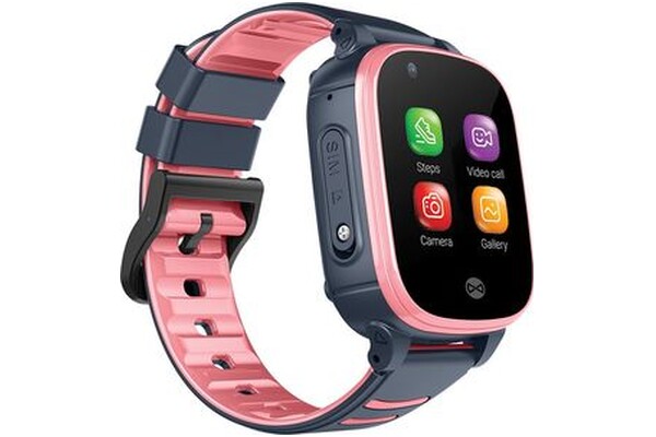 Smartwatch FOREVER KW500 Call Me 1.44" Czarno-różowy
