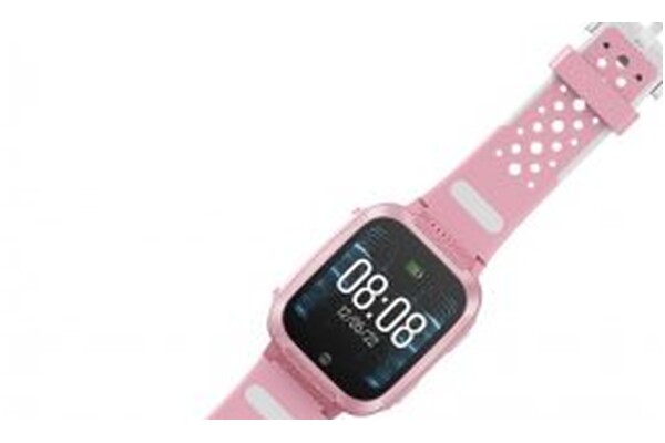 Smartwatch FOREVER KW210 Kids Find Me 2 1.44" biało-różowy