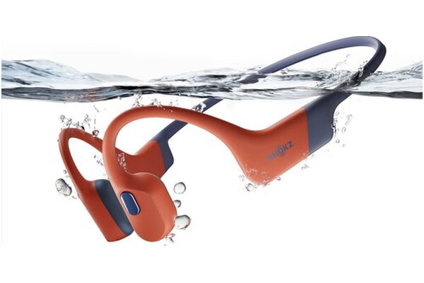 Słuchawki Shokz OpenSwim Pro Przewodnictwo kostne Bezprzewodowe czerwony