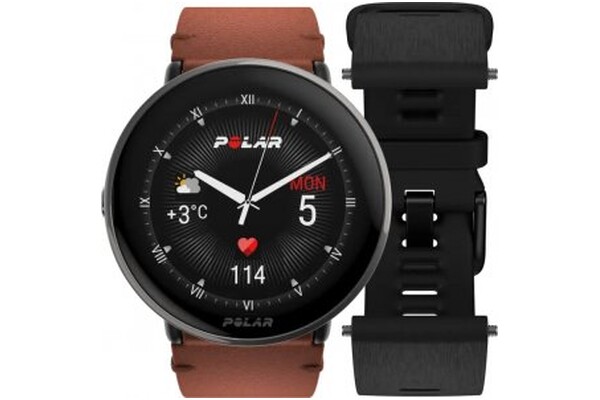 Smartwatch Polar Ignite 3 Titan 1.28" brązowy