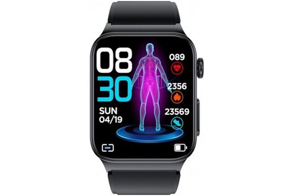 Smartwatch WATCHMARK Cardio One 1.83" czarny