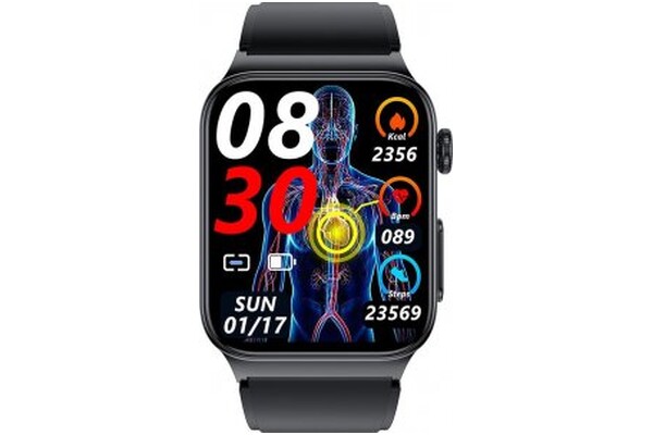 Smartwatch WATCHMARK Cardio One 1.83" czarny
