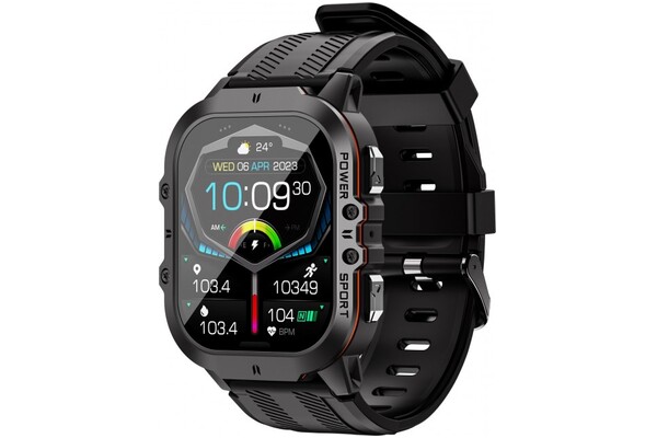 Smartwatch OUKITEL BT20 1.97" czarno-pomarańczowy