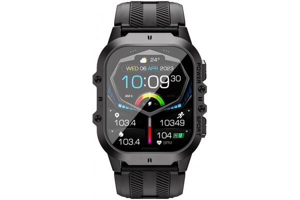 Smartwatch OUKITEL BT20 1.97" czarno-pomarańczowy