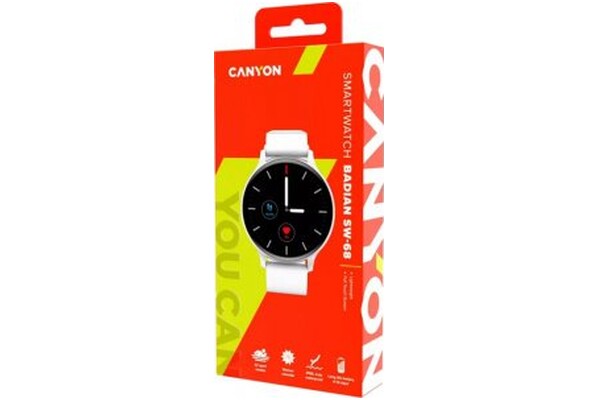 Smartwatch Canyon SW68 Badian 1.28" biały