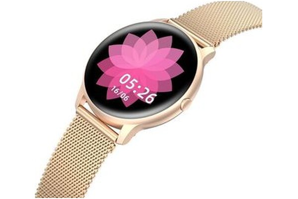 Smartwatch Gino Rossi SW0154 1.28" różowo-złoty