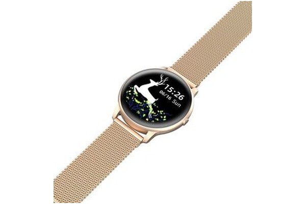 Smartwatch Gino Rossi SW0154 1.28" różowo-złoty