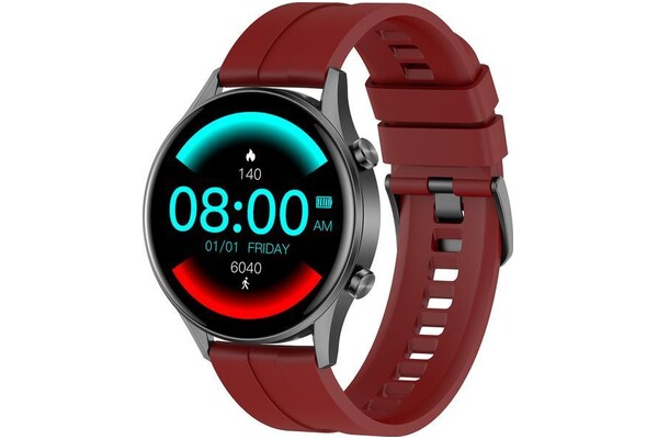 Smartwatch Gino Rossi SW0193 1.32" czerwony