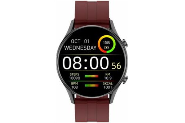 Smartwatch Gino Rossi SW0193 1.32" czerwony