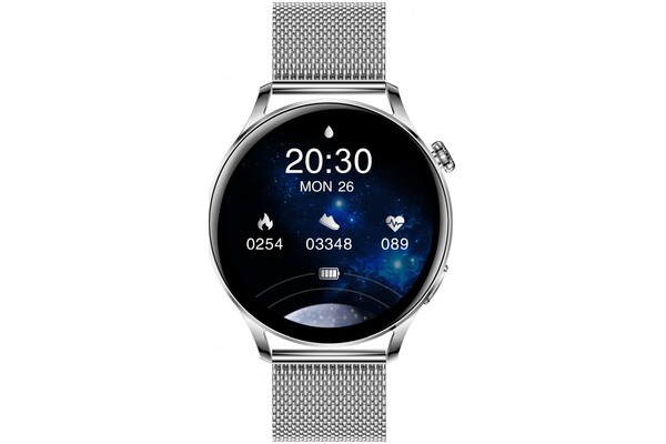 Smartwatch Garett Electronics Women Lady 1.28" srebrny