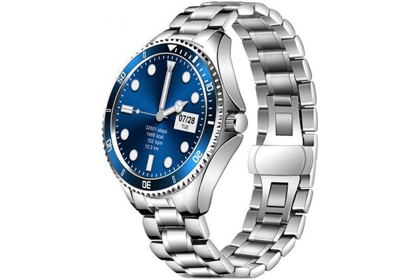 Smartwatch Garett Electronics Men Ocean 1.28" srebrny