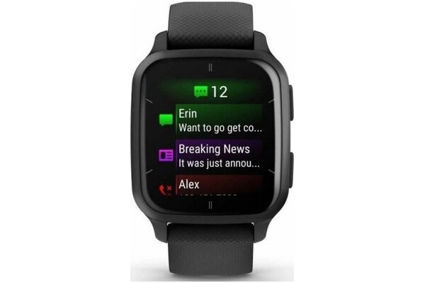 Smartwatch Garmin Venu SQ Music 1.41" czarny