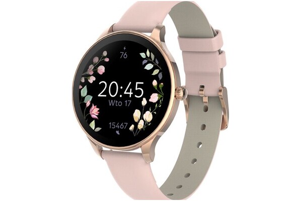 Smartwatch FOREVER SB306 1.19" różowo-złoty