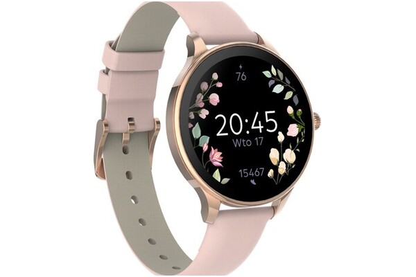 Smartwatch FOREVER SB306 1.19" różowo-złoty