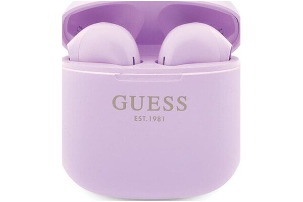 Słuchawki Guess GUTWST26PSU Classic EST Douszne Przewodowe fioletowy