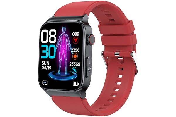 Smartwatch WATCHMARK Cardio One 1.83" czerwony