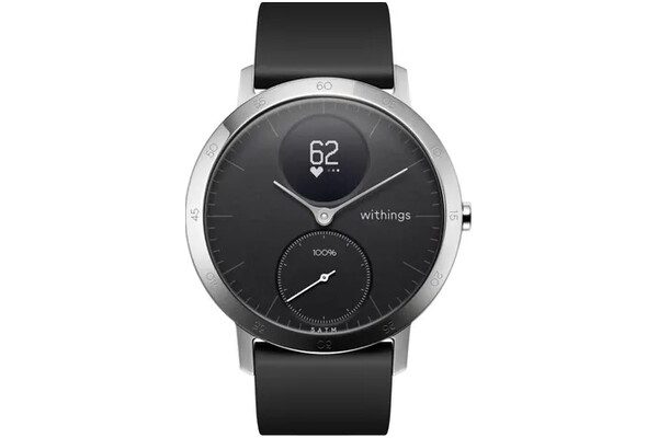 Smartwatch WITHINGS Steel HR czarno-srebrny