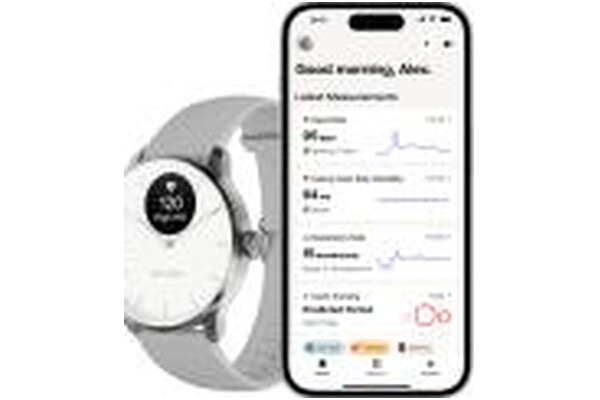 Smartwatch WITHINGS Scanwatch Scan srebrny