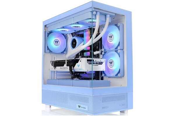Obudowa PC Thermaltake 27 View TG Midi Tower niebieski
