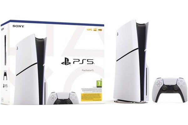Konsola Sony PlayStation 5 Slim 1TB biało-czarny