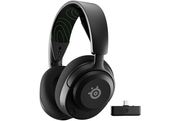 Słuchawki SteelSeries Arctis Nova 5X Nauszne Bezprzewodowe czarno-zielony