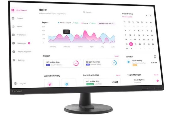 Monitor 31.5" Lenovo D32-40 czarny