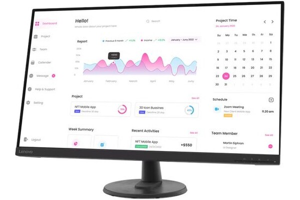 Monitor 31.5" Lenovo D32-40 czarny