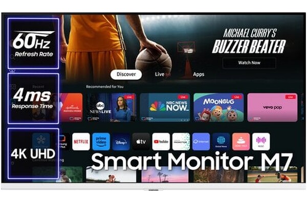 Monitor 31.5" Samsung S32DM703UU biały