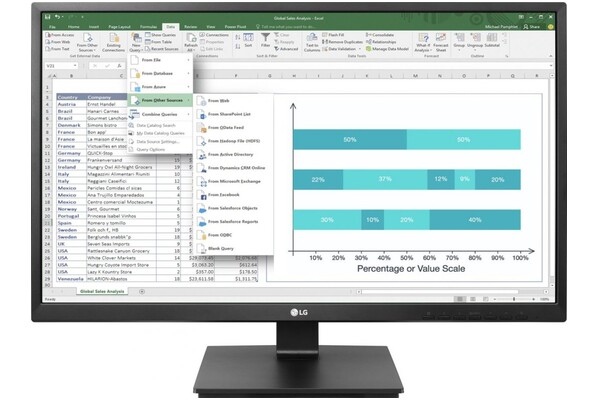 Monitor 23.8" LG 24BK55 czarny