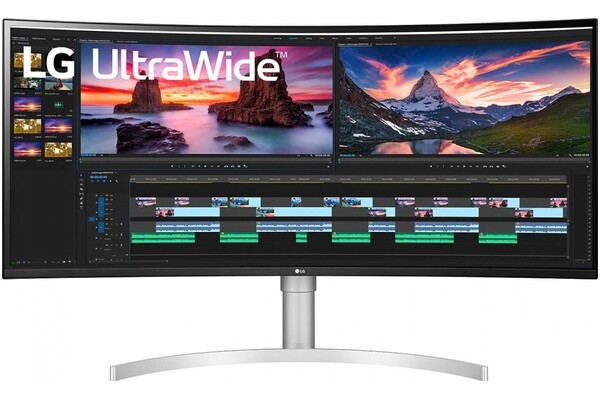 Monitor 37.5" LG 38WN95 biało-srebrny