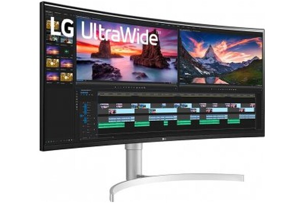 Monitor 37.5" LG 38WN95 biało-srebrny