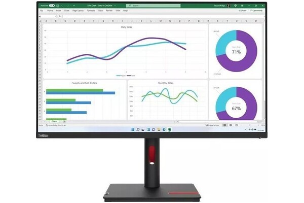 Monitor 31.5" Lenovo ThinkVision T32h-30 czarny
