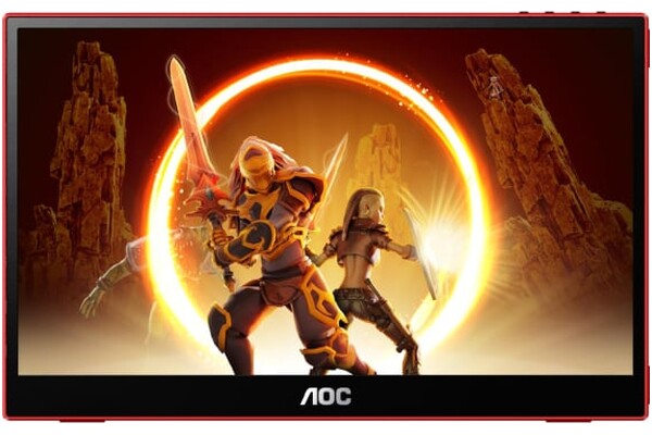 Monitor 15.6" AOC 16G3 czarno-czerwony