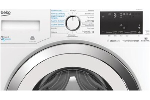 Pralko-suszarka Beko HTV8732XCW SteamCure 1400obr./min