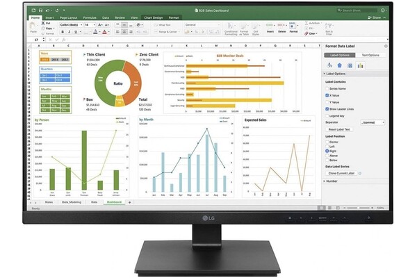 Monitor 23.8" LG 24BN65 czarny