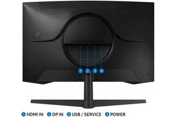 Monitor 26.9" Samsung LS27CG554EUXEN czarny