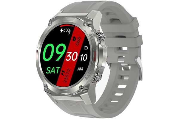Smartwatch OUKITEL BT50 1.43" srebrno-szary