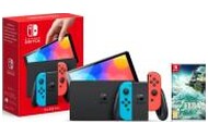 Konsola Nintendo Switch OLED 64GB Czerwono-niebieski + The Legend of Zelda Tears of the Kingdom